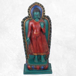 Statue Bouddha debout en marche Statuettes Bouddhistes STABD1