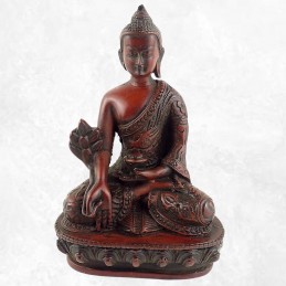 Statuette Bouddha rouge Amitabha position offrandes Statuettes Bouddhistes STARB