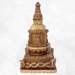 Stupa bouddhiste en résine naturelle Statuettes Bouddhistes STUPAN3