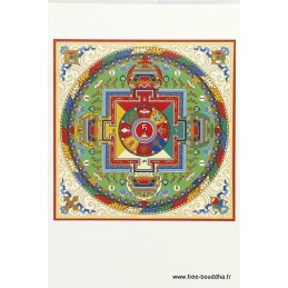 Carte postale bouddhiste Tara blanche Mandala de compassion Cartes postales bouddhistes CPB10
