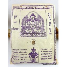 Encens tibétain poudre CHENREZI Encens tibétains, accessoires INT87E