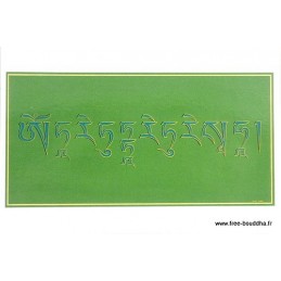 Carte postale bouddhiste MANTRA DE TARA VERTE Objets rituels bouddhistes CPB14