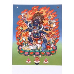 Carte postale bouddhiste MAHAKALA Objets rituels bouddhistes CPB30