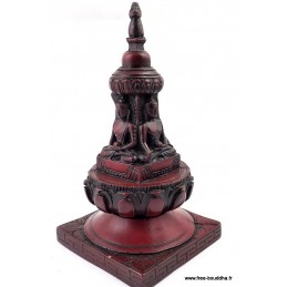 Stupa bouddhiste en résine 15 cm Stupas, temples tibétains STUPA49