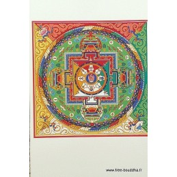 Carte postale bouddhiste MANDALA de VAJRASATTVA Objets rituels bouddhistes CPB36