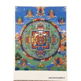 Carte postale bouddhiste MANDALA de CHENREZI Cartes postales bouddhistes CPB38