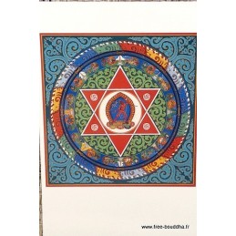 Carte postale bouddhiste MANDALA de VAJRAYOGINI Objets rituels bouddhistes CPB39