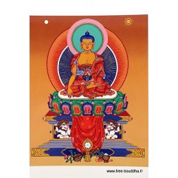 Carte postale Bouddha Sakyamouni Objets rituels bouddhistes CPB44
