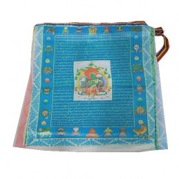 Drapeaux tibétains bouddhistes en soie 30 x 35 cm Drapeaux tibétains DRAS1