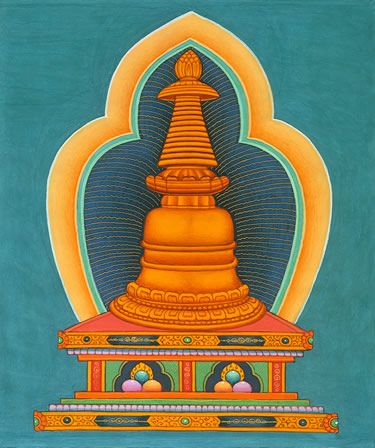 stupa tibetain