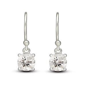 boucles oreilles petalite blanche