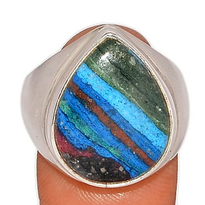 bague calcite arc en ciel