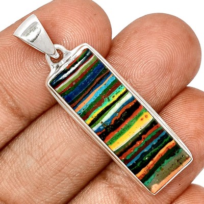 pendentif calcite arc-en-ciel