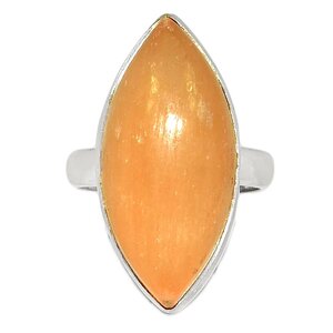 bague selenite orange