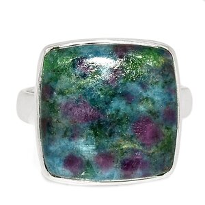 bague rubis sur cyanite