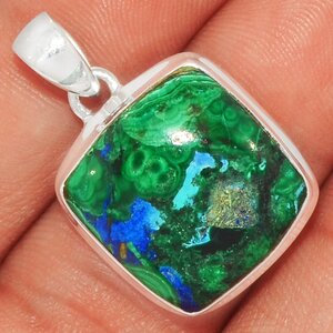 pendentif azurite malachite