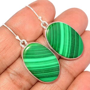 boucles d oreilles malachite