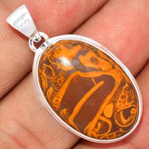 pendentif jaspe coquina