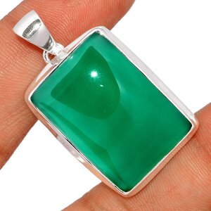 Pendentif onyx vert