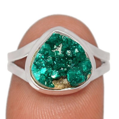 bague cristal dioptase