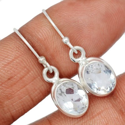 boucles oreilles cristal de roche