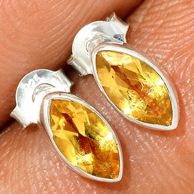 boucles d oreilles citrine