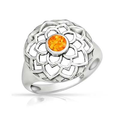 bague grenat mandarin