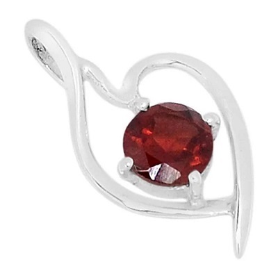 pendentif grenat rouge