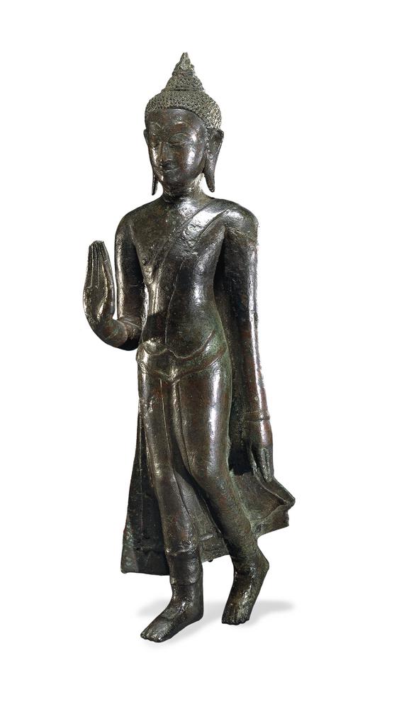 statue bouddha en marche
